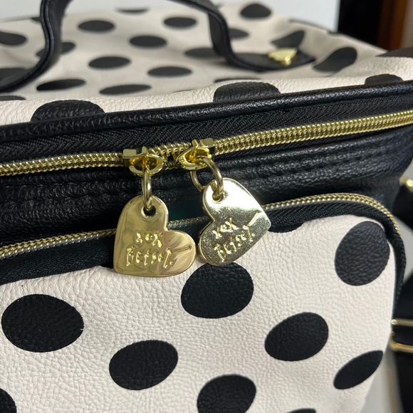 (SOLD) Betsy Johnson Polka Dot Insulated Lunch Tote - Picture 2 of 10